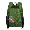 thumbnail image 3 of ALAZA Clear Backpack Football Grasses PVC Transparent BookBag, 3 of 7