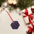 thumbnail image 6 of Hirioo Multi-colored Spiders for Acrylic Christmas Pendant Hanging Christmas Tree Ornaments, Car, Home, Office Gift Decor-Hexagon, 6 of 7