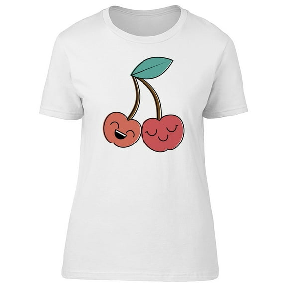 Cute Cherries Kawaii Tee Women's -Image by Shutterstock