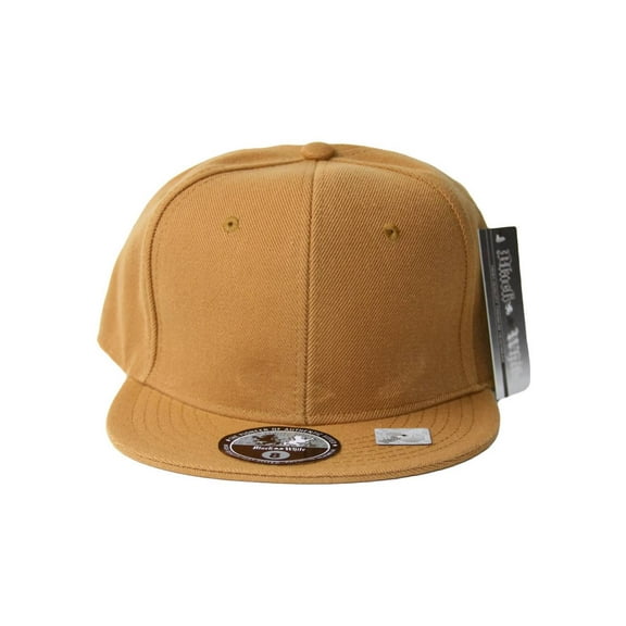 Fitted Acrylic Plain Style Light Brown Hat 7 1/2