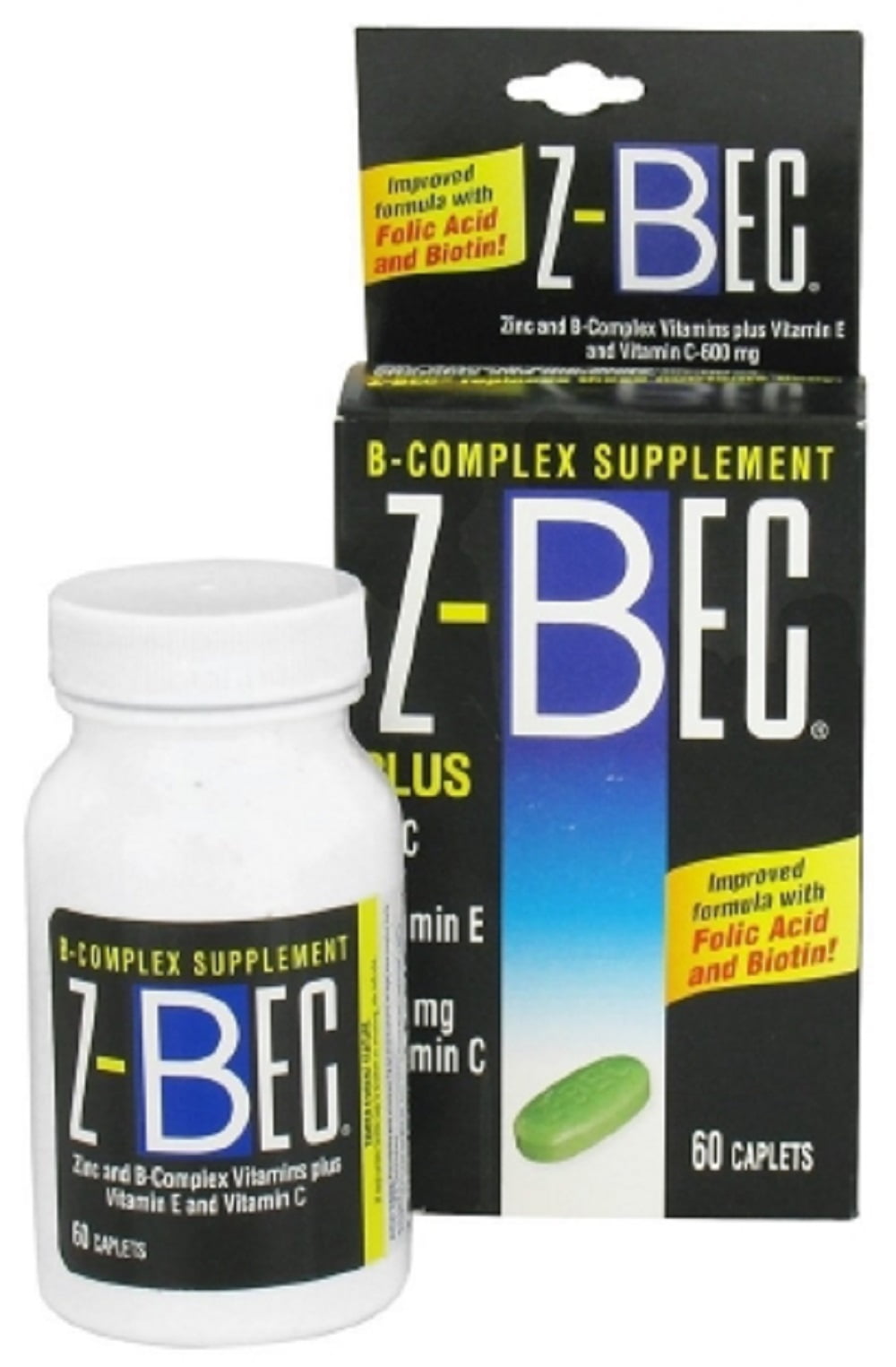 ZBec Vitamin B Complex with Zinc Supplement 45 IU / 600 mg