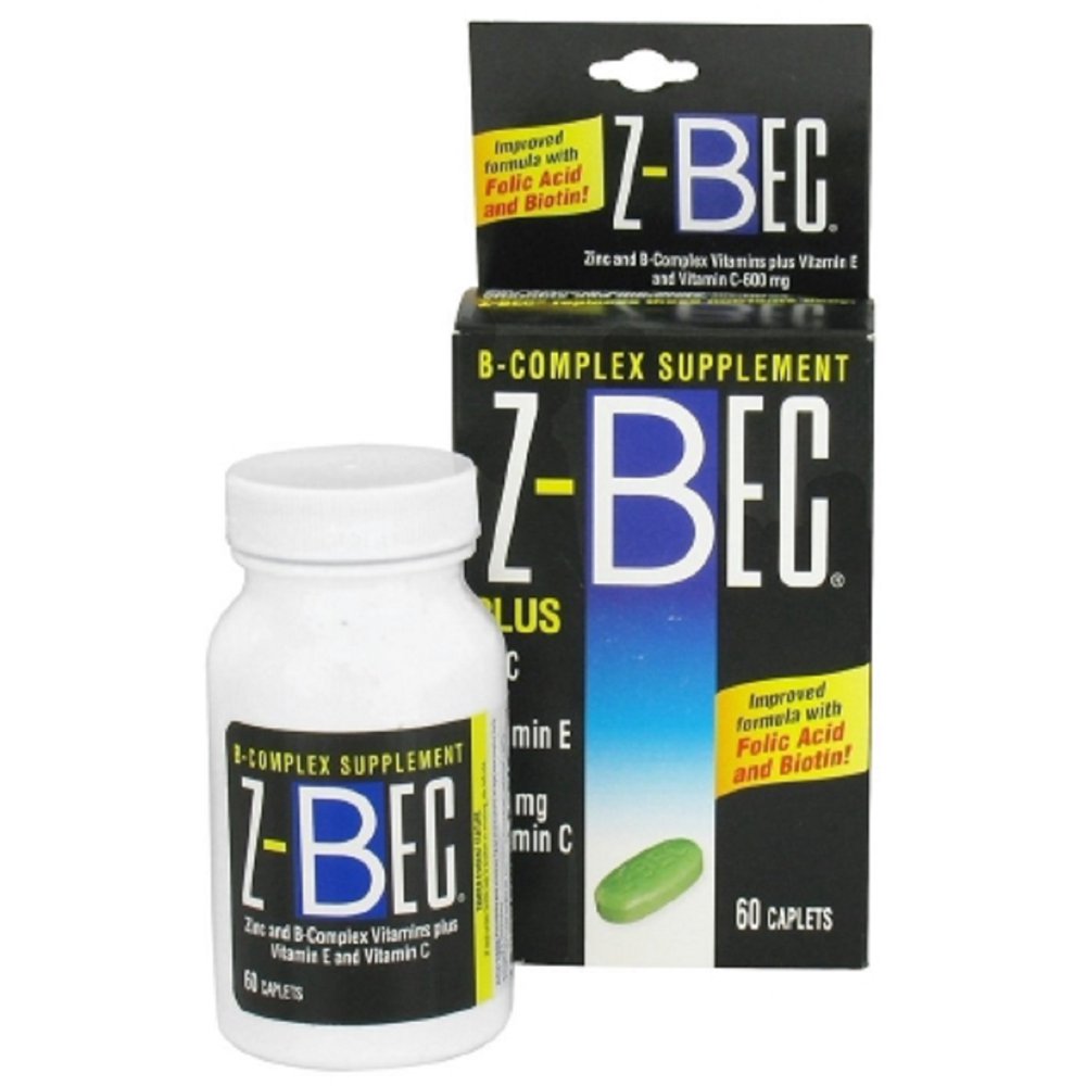 ZBec Vitamin B Complex with Zinc Supplement 45 IU / 600 mg