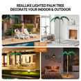thumbnail image 5 of SalonMore 7ft LED Lighted up Palm Tree Hawaiian Pool Decoration Palm Tree Lights for Outside Patio Artificial Fake Light up Palm Tree Decor, 5 of 7
