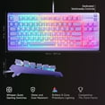 thumbnail image 2 of SteelSeries Apex 3 TKL Gaming Keyboard - Tenkeyless, RGB, Water & Dust Resistant - 8-Zone RGB Illumination — Whisper-Quiet Gaming Switch - Lavender, 2 of 6