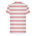 thumbnail image 2 of Jalioing Striped T Shirts for Men Short Sleeve Classic Basic Shirt Summer Casual Crew Neck Vacation Tee Shirt, 2 of 5