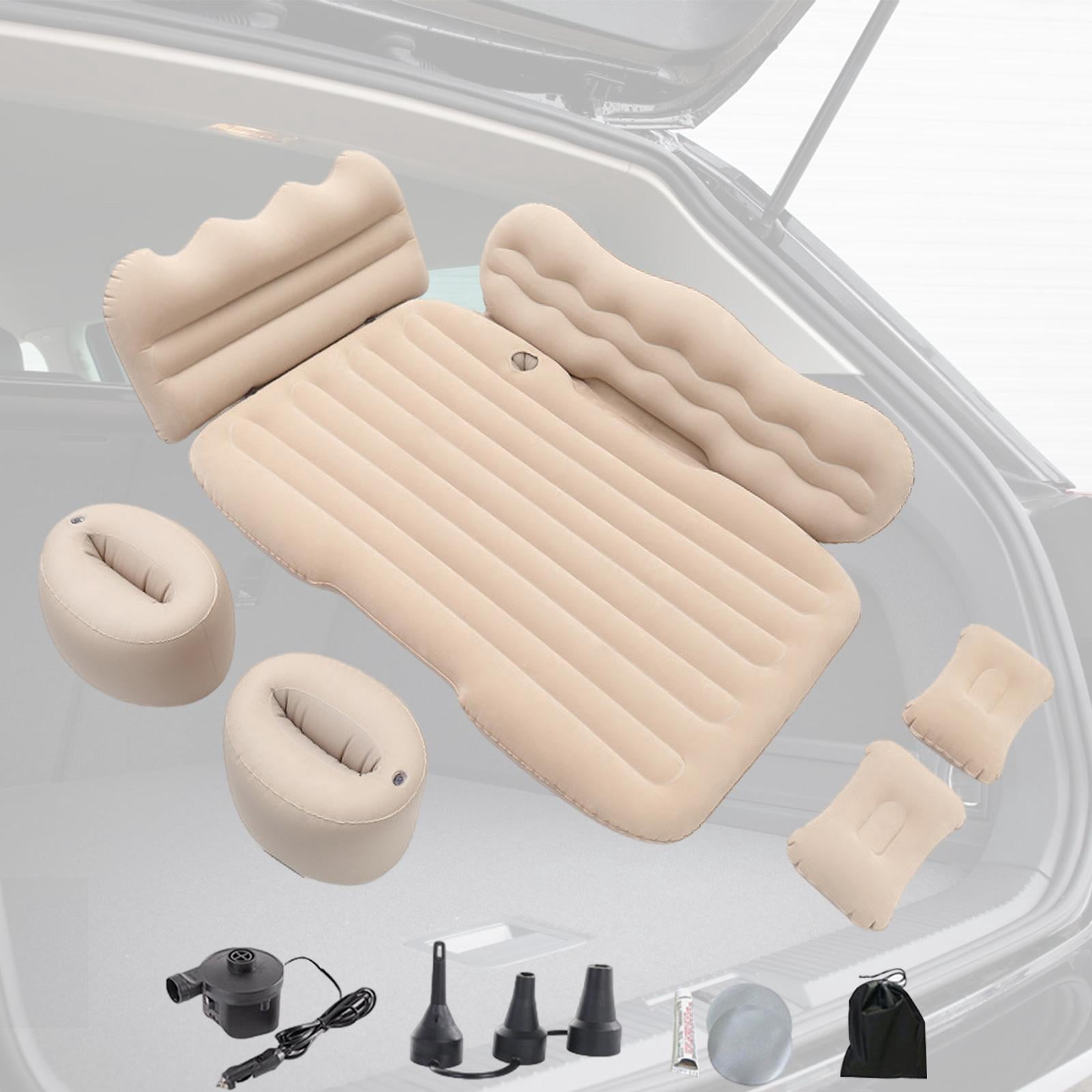 GARENDE Inflatable Car Air Mattress Camping Air Mattress Bed for MPV Automotive Beige