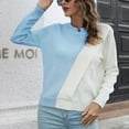 thumbnail image 3 of Womens Fall Fashion 2022! QLEICOM Sweaters for Women, Women Casual Fashion Solid Hollow Out Pullover Long Sleeve Round-Neck Sweater On Clearance, 3 of 5