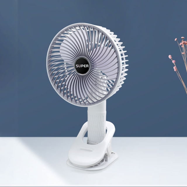 Ventilador Portátil Ruido Ligero 3 Viento Del Multifuncional Handheld USB Recargable para La Oficina en Casa