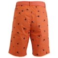 thumbnail image 3 of Mens Flat Front Printed Cotton Shorts With Belt, 3 of 15