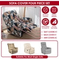 thumbnail image 5 of Protoiya Recliner Slipcover Stretch Soft Non-slip Fashion Single Seat Sofa Couch Cover Decorative Furniture Protector for Home Living Room Bedroom Hotel,Colorful Puzzle, 5 of 8