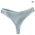 thumbnail image 1 of Jumpingount Ropa interior de algodón para mujer, bragas en Tanga, transpirables, sexis, para chica, bragas elásticas de cintura baja, lencería para mujer Ropa interior azul gris METRO Jumpingount AP000438-06, 1 of 1