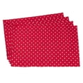 thumbnail image 1 of Saro Lifestyle 7341.R1319B Set de Table Rectangulaire à Pois de 13 x 19 Po - Rouge et Blanc&44; Lot de 4, 1 of 1
