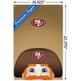 thumbnail image 3 of NFL San Francisco 49ers - S. Preston Mascot Sourdough Sam 20 Wall Poster with Pushpins, 14.725" x 22.375", 3 of 6