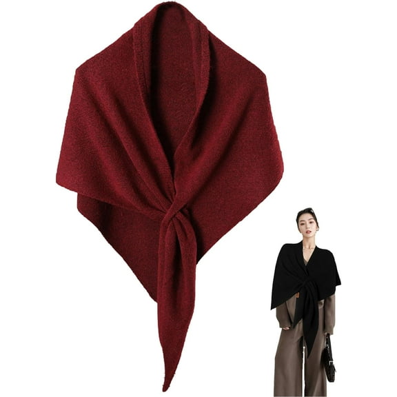WYLQQ Women's Solid Color Shawl, Women's Spring and Summer All-Match Triangle Scarf Stay Warm, Chic and Light