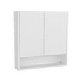 thumbnail image 4 of Bathroom Storage Cabinet, Medicine Cabinet, 2 Doors, 4 Shelves, White, White Bathroom Wall Storage,Engineered Wood Bathroom Storage Rack, Bath & Faucets, Bathroom Storage Medicine Cabinet, 2 Doors, 4, 4 of 8