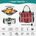 thumbnail image 2 of FORMRS Insulated Lunch Bag for Work School Unisex Large Capacity Cooler with Shoulder Strap, Black Cat Plants, 2 of 6