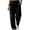 Black, variant on Edvintorg Sweat Pants for Womens Plus Size Elastic Waisted Wide Leg Sweatpant Loose Casual Drawstring Jogger with Pocket Trendy Womens Clothes S-3XL Navy