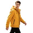 thumbnail image 3 of StSilkitty Rain Jacket for Men Windbreaker Waterproof Long Sleeve Zip up Hiking Camping Hooded Jacket Coat with Pockets, 3 of 5