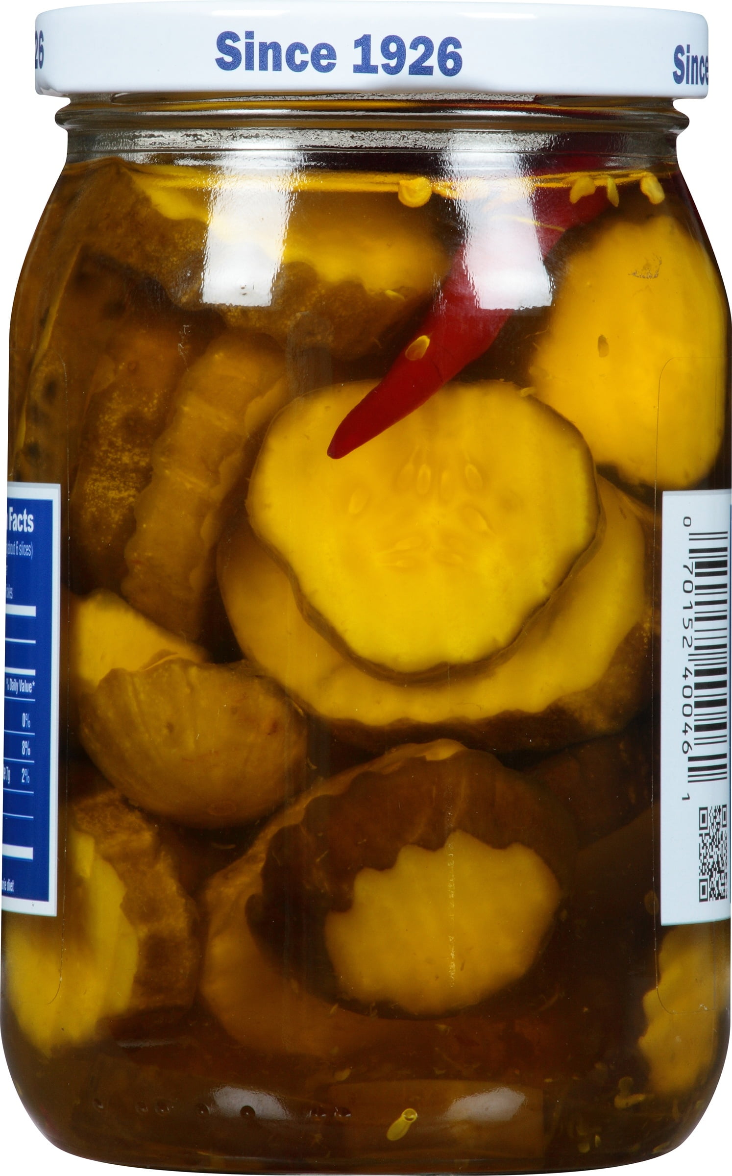 Del-Dixi Jalapeno Bread-N-Butters Pickles, 16 fl oz