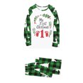 thumbnail image 2 of Odeerbi Christmas Pajamas for Family Holiday Long Sleeve Family Christmas Pajamas Matching Sets Dad Parent Child Printed Loungewear Set Two-Piece Sleepwear Xmas PJs Set Green, 2 of 4