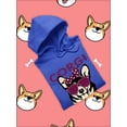thumbnail image 3 of Corgi Mama Corgi W Sunglasses Hoodie Women -Image by Shutterstock, Female Large, 3 of 4