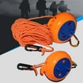 thumbnail image 1 of 1x8m Windproof Clothes Travel Retractable Rope Washing Line Orange, 1 of 10