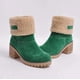 thumbnail image 1 of Botas de nieve de gamuza con tacón grueso hasta media pantorrilla de estilo europeo y americano para otoño e invierno, zapatos de algodón de talla grande 43, 1 of 6