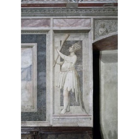 Posterazzi SAL263422 Foolish 1503-1505 Giotto Ca. 1266-1337 Italian Fresco Capella Degli Scrovegni Padua Italy Poster Print - 18 x 24 in.