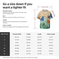 thumbnail image 5 of Fuzoiu Colorful Plants And Insects Print Men's Casual Short,Men's Short Sleeve Shirt,Mens Casual Button Down Shirts,Cuban Collar Summer Shirt for Beach, Vacation, and Outdoor Activities-X-Large, 5 of 5