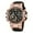 Black Rosegold, variant on Waterproof Astronaut Creative Dial Dual Display Digital Wristwatch LED Sport Men Chronograph