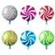 thumbnail image 4 of Globo de película de aluminio con forma de piruleta redonda de 18 pulgadas, globo con forma de molino de viento y caramelo, suministros para decoración de fiestas de cumpleaños, 4 of 6