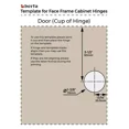 thumbnail image 6 of Berta 1 5/16 inch Overlay, 90 Degree Restricted Opening Angle Concealed Face Frame Cabinet Door Hinges (2 Pack), 6 of 6