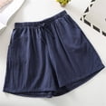 thumbnail image 2 of TRUBKH shorts for women athletic shorts for women cotton shorts for woman womens shorts casual bermuda shorts for women Blue L, 2 of 8