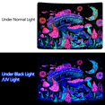 thumbnail image 5 of Tapiz de hongos con luz negra, tapices de luna y estrellas con luz ultravioleta, tapiz de plantas que brillan en la oscuridad, tapiz estético de cielo nocturno para pared, 5 of 5
