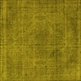 thumbnail image 1 of Ahgly Company Indoor Square Oriental Yellow Industrial Area Rugs, 6' Square, 1 of 4