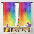 thumbnail image 5 of Blackout Kids Curtains,Rainbow Tie Dye Ink Pattern Childrens Insulated Curtains Set Of 2,Bedroom Essentials,Toddler Room Decor 42"x54", 5 of 5