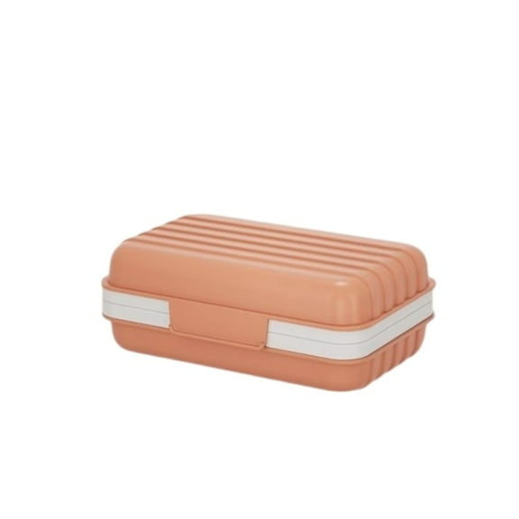 Travel Soap Dish with Lid - Draining Soap Bar Holder- Portable Soap Case for Traveling, Camping, Outdoor, Gym, Bathroom,Travel Essentials（orange）