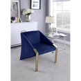 thumbnail image 2 of Meridian Furniture Rivet Contemporary Velvet Accent Chair in Navy, 2 of 6