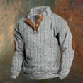 thumbnail image 2 of Moitié-moitié, Haut Imprimé pour Hommes Demi-Fermeture Éclair Haut à Manches Longues Haut/chemise à Col Rond à Manches Longues, 2 of 3