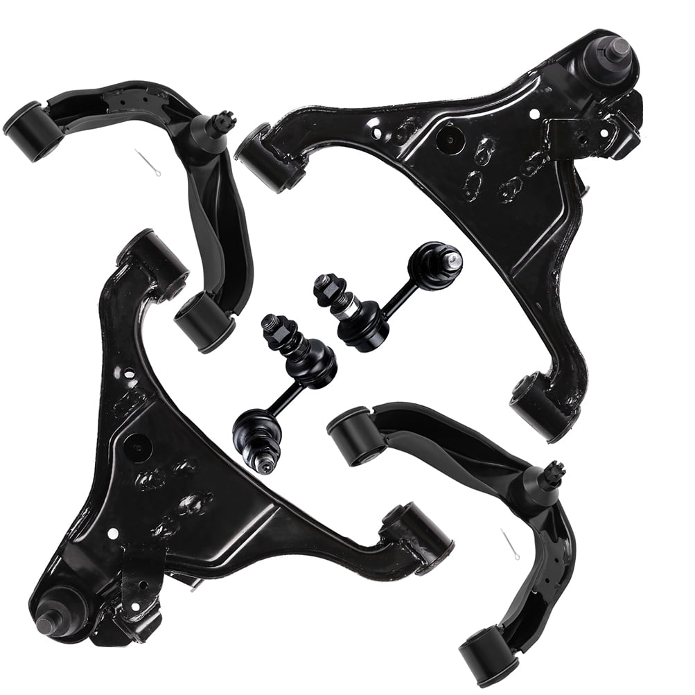 ECCPP - 6PC Lower Control Arm and Ball Joint Upper Control Arm and Ball Joint Sway Bar End Link - Compatible with 2005-2016 for Nissan Frontier 2005-2012 for Nissan Pathfinder Suspension Kit