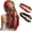 Black Red, variant on CAILDANL Senker Fashion 35" Women Satin Square Head Scarf, Pirate Accessories Silk Scarf Bandana for Hair Wrapping and Sleeping