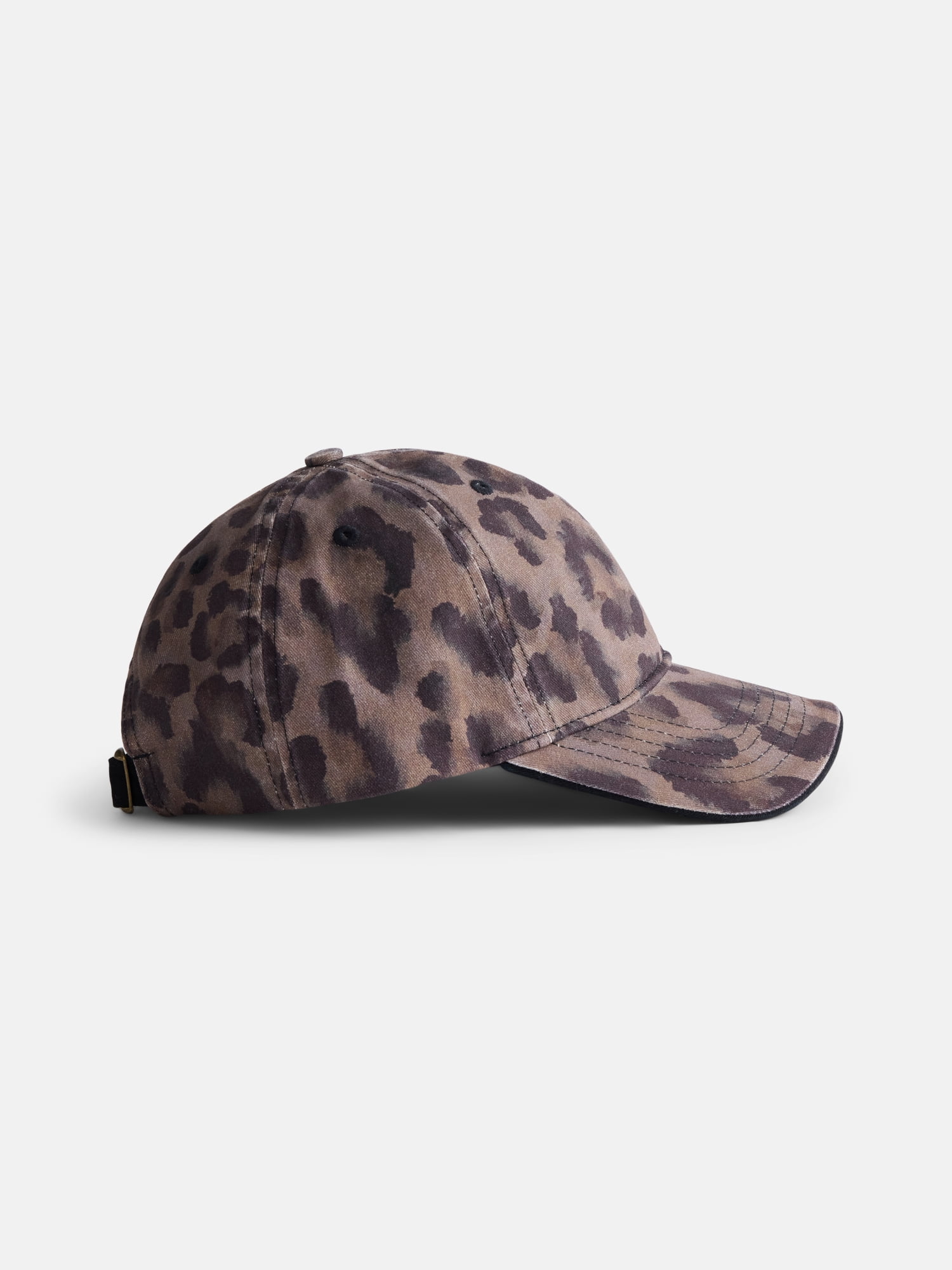 Scenario Women's Twill Baseball Hat, Dark Ombre Leopard