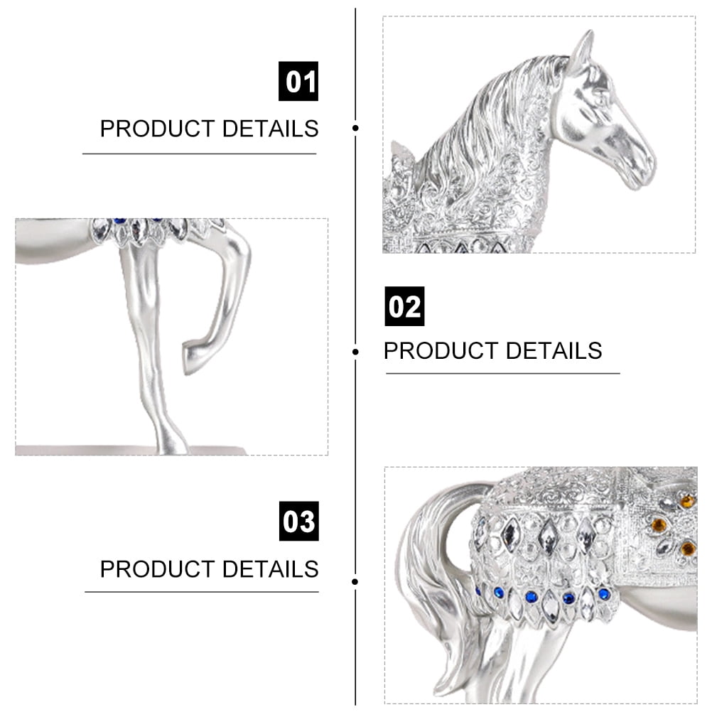 WHAMVOX  Equestrian Animal Ornaments Horse Decor Bedside Table Decoration