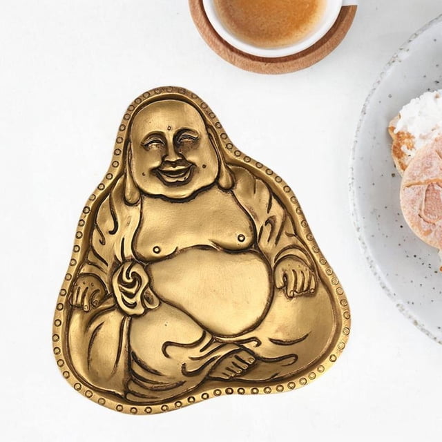 Plato de frutas, decoración de platos de postre, organizador de platos de joyería para tienda de dormitorio, plato de baratija para hermanas, mujeres, Oro