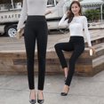 thumbnail image 1 of leggings Negros, Pantalones de Mujer para Usar en Primavera y Verano, Cintura Alta, Elásticos, Tobillos Pequeños, a la Moda, Ceñidos a la Cadera, Adelgazantes, Pantalones Ajustados, 1 of 11