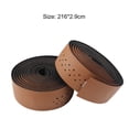 thumbnail image 5 of SPRING PARK 2Pcs Faux Leather Road Bike Handlebar Tape Bar Tapes Perforated Handle Straps Riding Supplies, 5 of 7