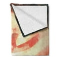 thumbnail image 2 of American Flag Soft Flannel Fleece Throw Blanket, Flag Against Red Horizon on Grass Park Field Identity Sunset Design, Cozy Plush for Indoor and Outdoor Use, 50" x 60", Multicolor, by Ambesonne, 2 of 5