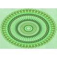 thumbnail image 1 of Ahgly Company Tapis Rectangulaire d'Intérieur Lavable en Machine Vert Jade Transitionnel, 4 Pieds x 6 Pieds, 1 of 7