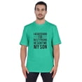 thumbnail image 1 of Inkmeso T-shirt à Col Rond pour Homme, Graphique Imprimé « J'ai Demandé à Dieu Mon Meilleur Ami, Il m'A Envoyé Mon Fils », Tee pour Père Fils Amour, 1 of 7