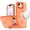 Cosmic Orange, variant on For iPhone 16E (E edition) / SE4 (2025) Magnetic Matte Camera Metallic Stand Hybrid Case - Cosmic Orange
